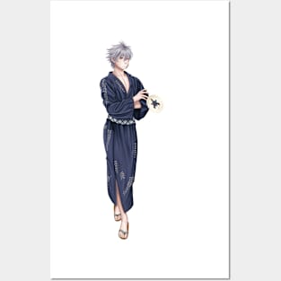 Kaworu Nagisa in Kimono Posters and Art